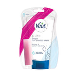 Veet Pure Sensitive Skin Hair Removal Cream - Lotus Milk & Jasmine, Painless, Quick & Effective Body & Leg Hair Removal