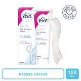 Veet Hair Removal Cream for Sensitive Skin - Smooth & Fresh Technology, 3.38 fl oz