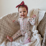 Candy Cane Lane Bamboo Christmas Pajamas - Zippy