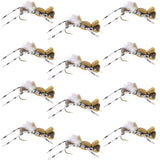 Fat Albert Tan Foam Body Grasshopper Fly - 1 Dozen Flies Hook Size 10