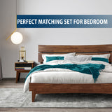 [Buy 1 Get 1] Aurora Solid Wood Bed Frame & Nightstand