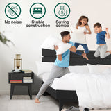 [Buy 1 Get 1] Aurora Solid Wood Bed Frame & Nightstand