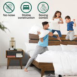 [Buy 1 Get 1] Aurora Solid Wood Bed Frame & Nightstand