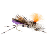Feth Hopper Purple - Foam Grasshopper Fly Pattern - 12 Flies Hook Size 10