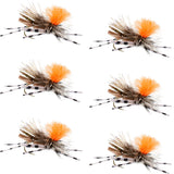 Feth Hopper Tan - Foam Grasshopper Fly Pattern - 6 Flies Hook Size 14