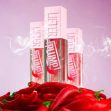 Maybelline Lifter Plump Lip Gloss - 001 Blush Blaze, Non-Sticky, Long-Lasting Lip Plumper with Chili Pepper Extract