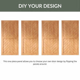 Fishbone Single Barn Door Kit | Black Hardware