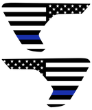 Thin Blue Line Flag Vent Decals