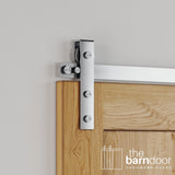 Flat Top Strap Stainless Steel Barn Door Hardware Kit