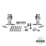 Flat Top Top Mount Stainless Steel Barn Door Hardware Kit