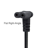 Samsung 3903-000863 AC Power Cable | 5 Ft Figure-8 C7 Non-Polarized Power Cord with Elbow 2-Prong Plug - 3903000863
