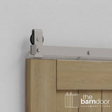 Modern J Top Mount Bifold Barn Door Hardware Kit | 4 Door One Way