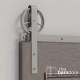 Wagon Wheel Heavy Duty Sliding Barn Door Hardware Kit