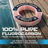 Reaction Tackle 100% Pure Fluorocarbon Fishing Line