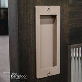 Barn Door Partial Radius Flush Pull