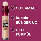 Maybelline Instant Anti Age Eraser Concealer - High Coverage, Anti-Aging, Brightening Under-Eye Coverage