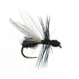 3 Pack Black Fur Flying Ant Terrestrial Trout Dry Fly - Hook Size 14