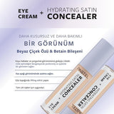 Pastel Makeup Eye Cream Concealer: Hydrating Satin Finish, Reduce Dark Circles, Brightening Under Eye Treatment - 61 Vanilla