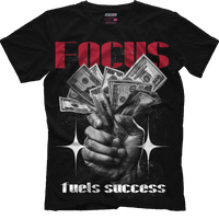 Focus Fuels Success (Air Jordan 1 High OG Black Toe Reimagined) T-Shirt