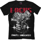 Focus Fuels Success (Air Jordan 1 High OG Black Toe Reimagined) T-Shirt