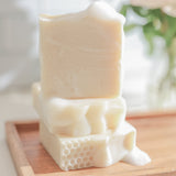 Fragrance Free Handmade Tallow + Goat Milk Soap Bar Trio