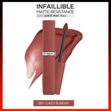 Loreal Paris Infaillible Matte Resistance Liquid Matte Lipstick - Transfer-resistant, Long-lasting, Matte Finish