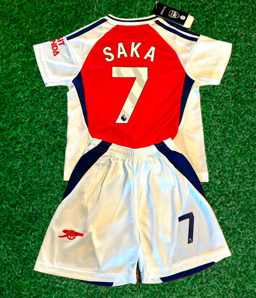 Buyako Saka Arsenal Kids Soccer Jersey Home Kids Youth & Toddler Jersey Kit