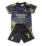 Ronaldo 7 Dragon Edition Real Madrid Exclusive 3rd Soccer Jersey Toddler/Youth Kids Kit