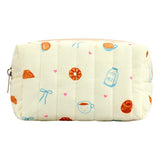 Eklips Quilted Croissant Makeup Bag Cosmetic Pouch