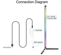 Symphony RGB Smart Corner Floor Lamp with Bluetooth & App Control