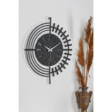 Muyika 41x41cm Metal Modern Wall Clock - Silent Sweep Mechanism, Modern Home Decor