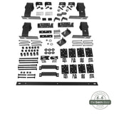 J Top Mount Heavy Duty Bifold Barn Door Hardware Kit | 4-Door Biparting