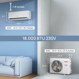 Greenland 18,000 BTU Single Zone Mini Split AC (R454B)