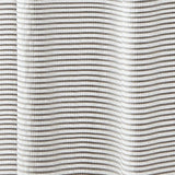 72-inch Grey and White Stripes Cotton Shower Curtain with Tassels