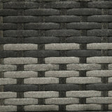 Grey Modern PE Rattan Wicker Raised Garden Bed Elevated Planter Box