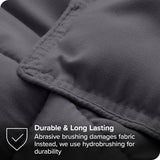King/Cal King Size All Season Super Soft Down Alternative Comforter Set Grey