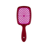 Janeke Superbrush Detangling Hair Brush in Burgundy Purple