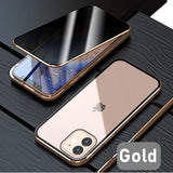 Glass Privacy Metal Phone Case iphone