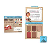 theBalm Male Order Eyeshadow Palette - First Class Male - Pigmented, Organic Jojoba & Grape Seed Oil Eye Makeup - Mini Palette for Stunning Looks
