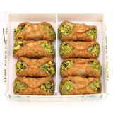 Gusto Etna, Sicilian 8 pcs Cannoli filled with Pistachio Cream Gift Box