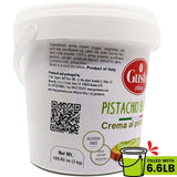 Gusto Etna Pistachio Cream Butter 3kg (6.6 lb) – 28% Pistachio, Made in Sicily, Italian Pistachio Spread for Gelato, Pastry & Desserts