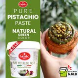 Gusto Etna Pure Pistachio Paste 3kg (6.6 lb) Tub – 100% Pistachios, Unsweetened Italian Pistachio Butter, Professional Use