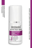 Dermoskin Anti-Aging Active Serum 15ml - Hydrating, Anti-Wrinkle, Brightening Serum with Hyaluronic Acid, Vitamin C, and Peptides