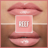 Maybelline New York Lifter Gloss - Hyaluronic Acid Lip Gloss for Moisturizing & Lifting Effect - Reef Color