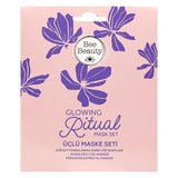 Bee Beauty Glowing Ritual: Face and Hand Mask Set - Reduce Puffiness, Brighten Skin, Smooth Hands - Easy Skincare Routine