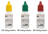 JSP 10k 14k 18k Gold Testing Acid Solutions Kit for Jewelry W/ Bamboo Storage Box