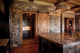 Wagon Wheel Heavy Duty Sliding Barn Door Hardware Kit