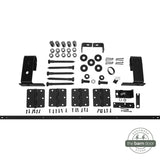 Modern J Top Mount Bifold Barn Door Hardware Kit | 2 Door Kit