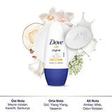 Dove Original: 48-Hour Antiperspirant Roll On Deodorant for Women - Moisturizing, Alcohol-Free, Sensitive Skin Formula with Natural Care Oil