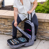 Grey Leather Carry-On Roller Bag (Only 150 Made)